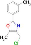 4-(chloromethyl)-5-methyl-2-(3-methylphenyl)-1,3-oxazole