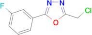 2-(chloromethyl)-5-(3-fluorophenyl)-1,3,4-oxadiazole