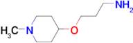 3-[(1-methyl-4-piperidinyl)oxy]-1-propanamine