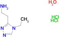 [2-(4-ethyl-4H-1,2,4-triazol-3-yl)ethyl]amine dihydrochloride hydrate