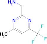 {[4-Methyl-6-(trifluoromethyl)-2-pyrimidinyl]methyl}amine