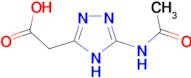 [5-(acetylamino)-1H-1,2,4-triazol-3-yl]acetic acid