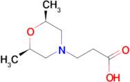 3-[cis-2,6-dimethyl-4-morpholinyl]propanoic acid