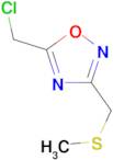 5-(chloromethyl)-3-[(methylthio)methyl]-1,2,4-oxadiazole