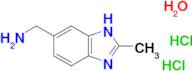 [(2-methyl-1H-benzimidazol-5-yl)methyl]amine dihydrochloride hydrate
