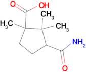 3-(aminocarbonyl)-1,2,2-trimethylcyclopentanecarboxylic acid