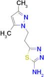 5-[2-(3,5-dimethyl-1H-pyrazol-1-yl)ethyl]-1,3,4-thiadiazol-2-amine