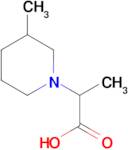 2-(3-methylpiperidin-1-yl)propanoic acid