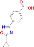 4-(5-cyclopropyl-1,2,4-oxadiazol-3-yl)benzoic acid