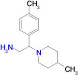 2-(4-methylphenyl)-2-(4-methylpiperidin-1-yl)ethanamine