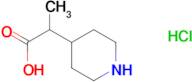 2-(4-Piperidinyl)propanoic acid hydrochloride