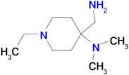 4-(aminomethyl)-1-ethyl-N,N-dimethyl-4-piperidinamine