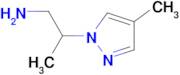 [2-(4-methyl-1H-pyrazol-1-yl)propyl]amine