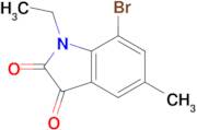 7-bromo-1-ethyl-5-methyl-1H-indole-2,3-dione