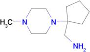 1-[1-(4-methyl-1-piperazinyl)cyclopentyl]methanamine