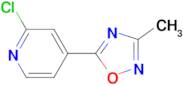 2-chloro-4-(3-methyl-1,2,4-oxadiazol-5-yl)pyridine