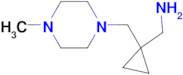({1-[(4-methyl-1-piperazinyl)methyl]cyclopropyl}methyl)amine