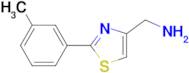 1-[2-(3-methylphenyl)-1,3-thiazol-4-yl]methanamine