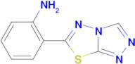 (2-[1,2,4]triazolo[3,4-b][1,3,4]thiadiazol-6-ylphenyl)amine