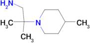 2-methyl-2-(4-methyl-1-piperidinyl)-1-propanamine