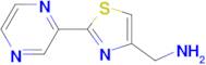 1-[2-(2-pyrazinyl)-1,3-thiazol-4-yl]methanamine