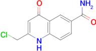 2-(chloromethyl)-4-oxo-1,4-dihydro-6-quinolinecarboxamide