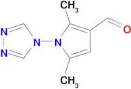 2,5-dimethyl-1-(4H-1,2,4-triazol-4-yl)-1H-pyrrole-3-carbaldehyde