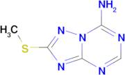 2-(methylthio)[1,2,4]triazolo[1,5-a][1,3,5]triazin-7-amine