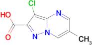 3-chloro-6-methylpyrazolo[1,5-a]pyrimidine-2-carboxylic acid