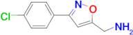 1-[3-(4-chlorophenyl)-5-isoxazolyl]methanamine