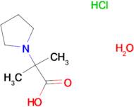 2-methyl-2-(1-pyrrolidinyl)propanoic acid hydrochloride hydrate