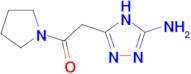 3-[2-oxo-2-(1-pyrrolidinyl)ethyl]-1H-1,2,4-triazol-5-amine