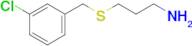 3-[(3-chlorobenzyl)thio]-1-propanamine