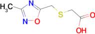 {[(3-methyl-1,2,4-oxadiazol-5-yl)methyl]thio}acetic acid