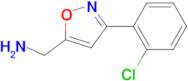 1-[3-(2-chlorophenyl)-5-isoxazolyl]methanamine