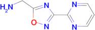 1-[3-(2-pyrimidinyl)-1,2,4-oxadiazol-5-yl]methanamine
