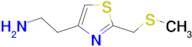(2-{2-[(methylthio)methyl]-1,3-thiazol-4-yl}ethyl)amine