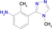 2-methyl-3-(4-methyl-4H-1,2,4-triazol-3-yl)aniline