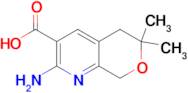 2-amino-6,6-dimethyl-5,8-dihydro-6H-pyrano[3,4-b]pyridine-3-carboxylic acid