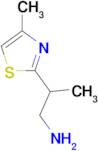 2-(4-methyl-1,3-thiazol-2-yl)-1-propanamine