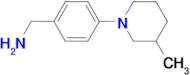 1-[4-(3-methyl-1-piperidinyl)phenyl]methanamine