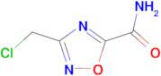 3-(chloromethyl)-1,2,4-oxadiazole-5-carboxamide