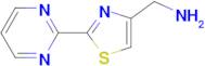 1-[2-(2-pyrimidinyl)-1,3-thiazol-4-yl]methanamine