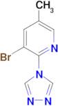 3-bromo-5-methyl-2-(4H-1,2,4-triazol-4-yl)pyridine