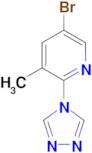 5-bromo-3-methyl-2-(4H-1,2,4-triazol-4-yl)pyridine