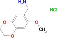 [(7-methoxy-2,3-dihydro-1,4-benzodioxin-6-yl)methyl]amine hydrochloride