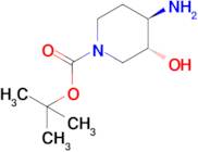 tert-Butyl trans-4-amino-3-hydroxy-1-piperidinecarboxylate