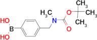 (4-{[(tert-butoxycarbonyl)(methyl)amino]methyl}phenyl)boronic acid