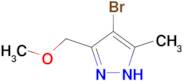 4-bromo-5-(methoxymethyl)-3-methyl-1H-pyrazole