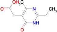 (2-ethyl-4-methyl-6-oxo-1,6-dihydro-5-pyrimidinyl)acetic acid